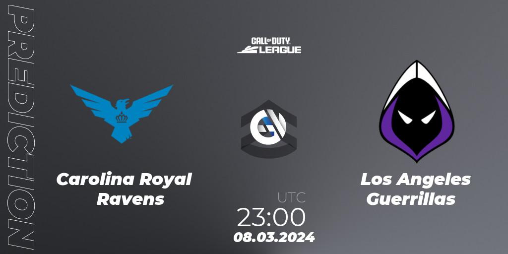 Pronóstico Carolina Royal Ravens - Los Angeles Guerrillas. 08.03.2024 at 23:00, Call of Duty, Call of Duty League 2024: Stage 2 Major Qualifiers
