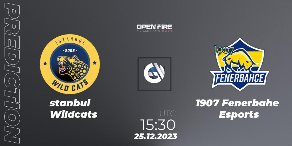 Pronóstico İstanbul Wildcats - 1907 Fenerbahçe Esports. 25.12.23, VALORANT, Open Fire All Stars 2023