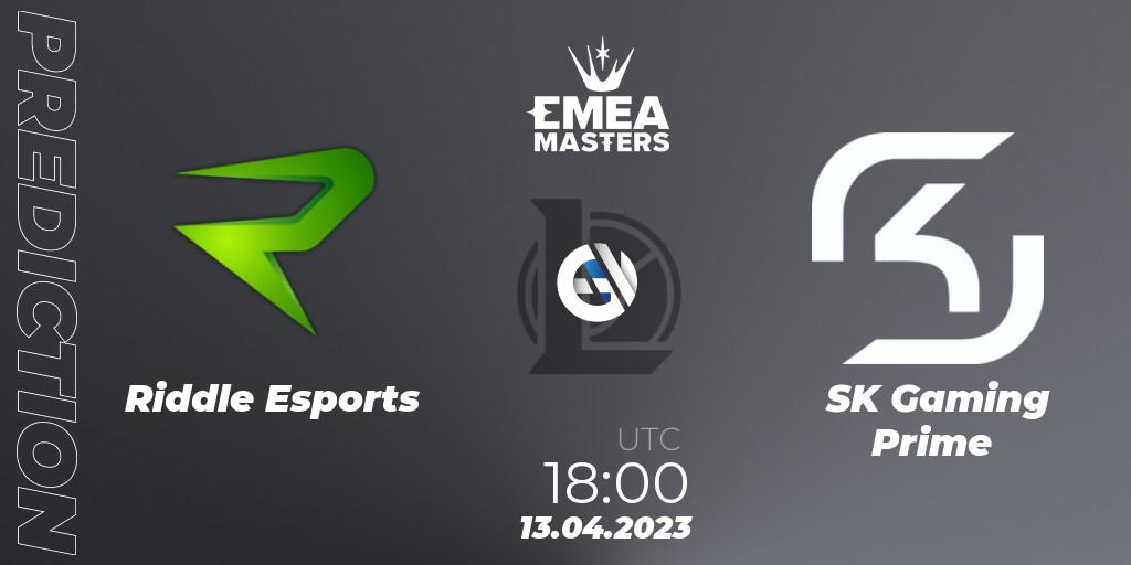 Pronóstico Riddle Esports - SK Gaming Prime. 13.04.23, LoL, EMEA Masters Spring 2023 - Group Stage