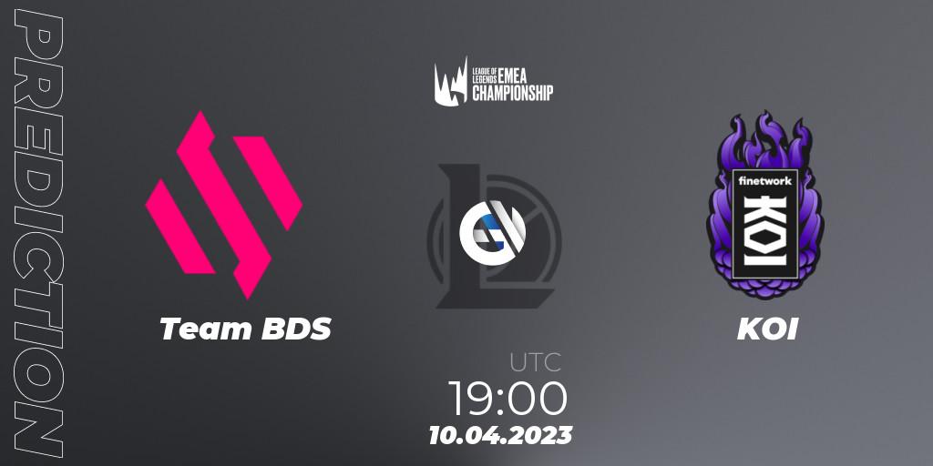 Pronóstico Team BDS - KOI. 10.04.2023 at 19:00, LoL, LEC Spring 2023 - Group Stage