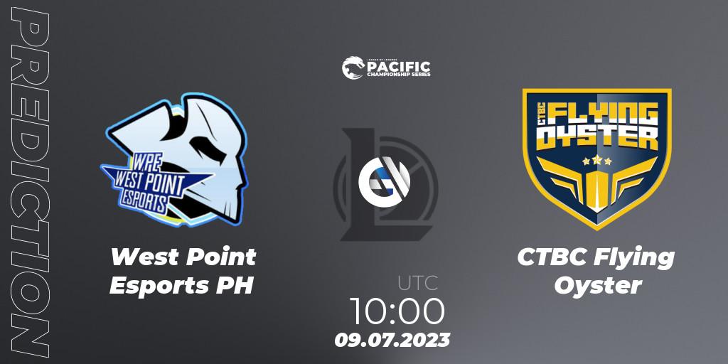 Pronóstico West Point Esports PH - CTBC Flying Oyster. 09.07.2023 at 10:00, LoL, PACIFIC Championship series Group Stage