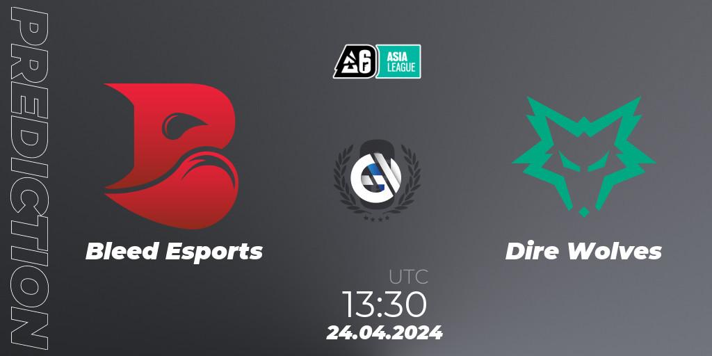 Pronóstico Bleed Esports - Dire Wolves. 24.04.24, Rainbow Six, Asia League 2024 - Stage 1