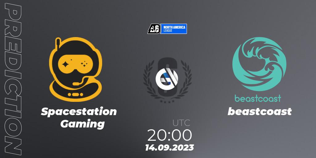 Pronóstico Spacestation Gaming - beastcoast. 14.09.2023 at 20:00, Rainbow Six, North America League 2023 - Stage 2