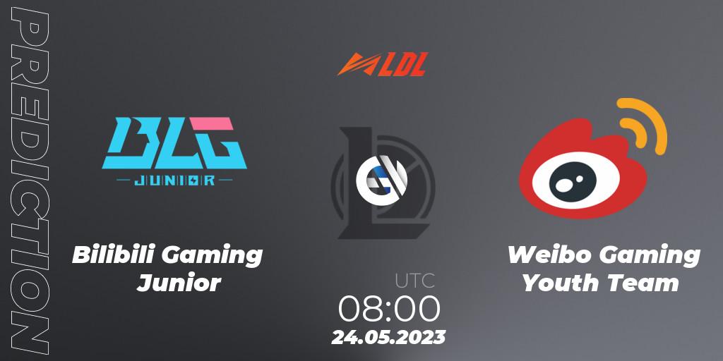 Pronóstico Bilibili Gaming Junior - Weibo Gaming Youth Team. 24.05.2023 at 08:00, LoL, LDL 2023 - Regular Season - Stage 2