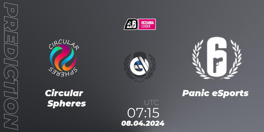 Pronóstico Circular Spheres - Panic eSports. 08.04.2024 at 08:15, Rainbow Six, Oceania League 2024 - Stage 1