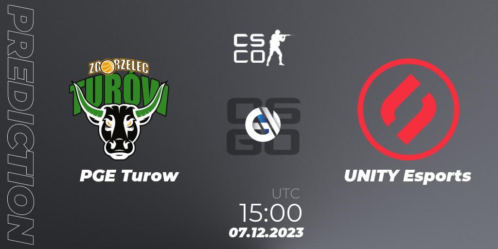 Pronóstico PGE Turow - UNITY Esports. 07.12.2023 at 15:00, Counter-Strike (CS2), European Pro League Season 13: Division 2