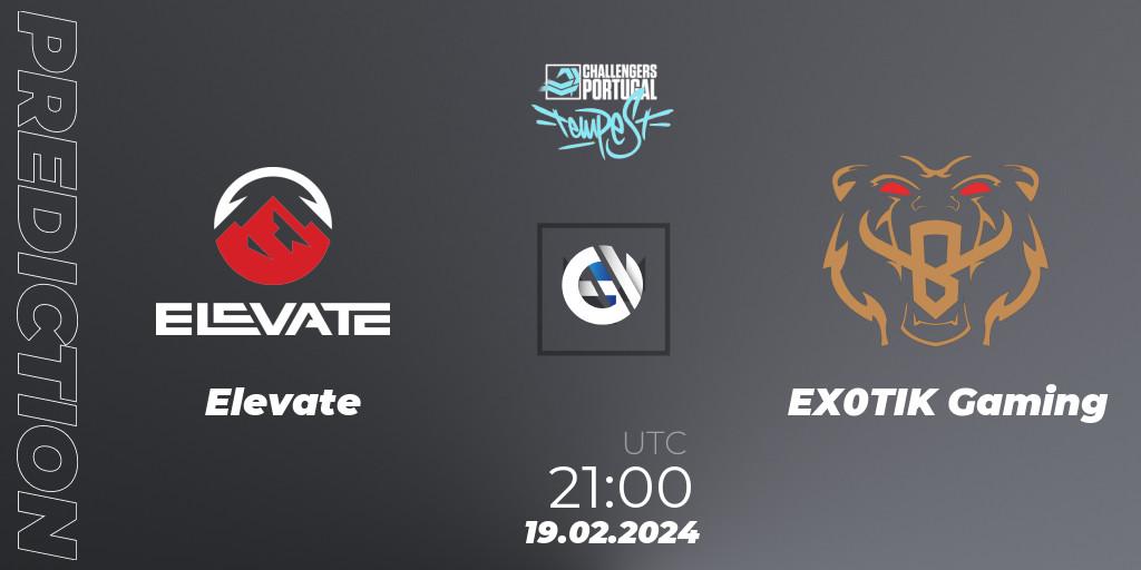 Pronóstico Elevate - EX0TIK Gaming. 19.02.24, VALORANT, VALORANT Challengers 2024 Portugal: Tempest Split 1