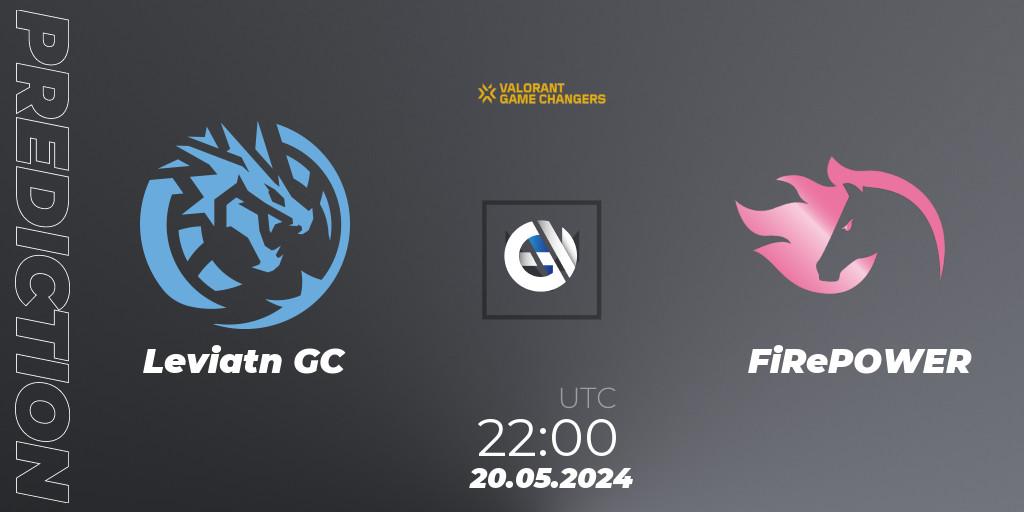 Pronóstico Leviatán GC - FiRePOWER. 20.05.2024 at 22:00, VALORANT, VCT 2024: Game Changers LAS - Opening