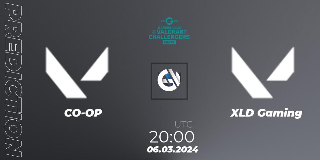 Pronóstico CO-OP - XLD Gaming. 06.03.2024 at 20:00, VALORANT, VALORANT Challengers Brazil 2024: Split 1