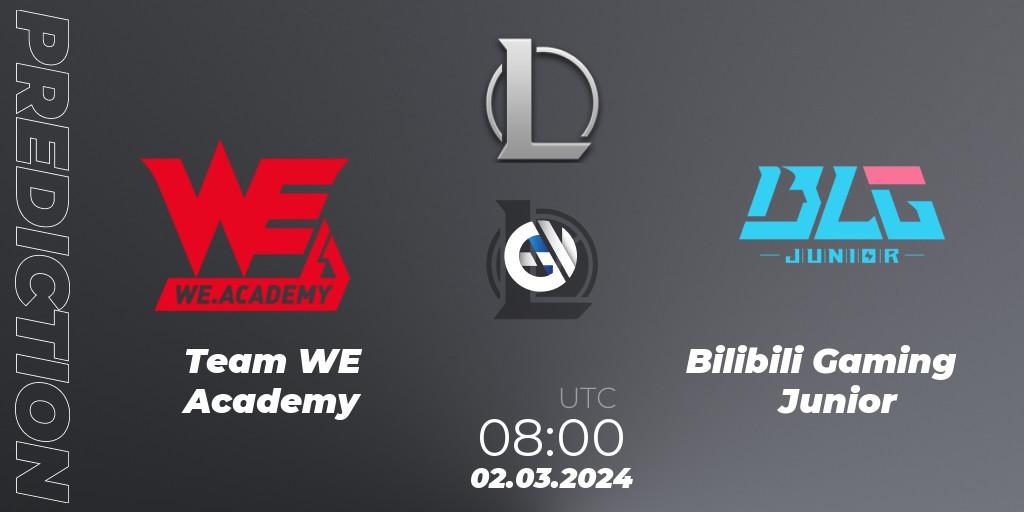 Pronóstico Team WE Academy - Bilibili Gaming Junior. 02.03.24, LoL, LDL 2024 - Stage 1