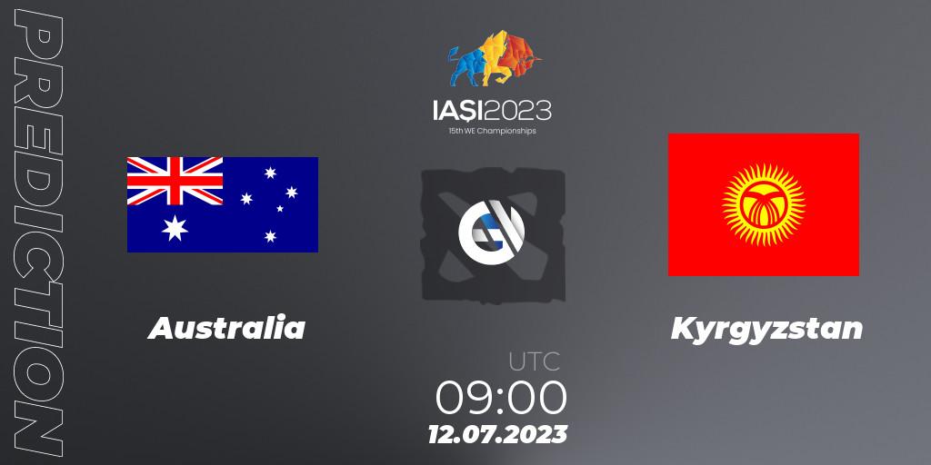 Pronóstico Australia - Kyrgyzstan. 12.07.2023 at 09:23, Dota 2, Gamers8 IESF Asian Championship 2023