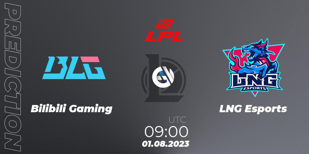 Pronóstico Bilibili Gaming - LNG Esports. 01.08.2023 at 09:00, LoL, LPL Summer 2023 - Playoffs