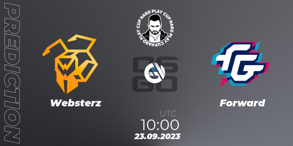 Pronóstico Websterz - Forward. 23.09.2023 at 10:00, Counter-Strike (CS2), Hard Play Cup #7