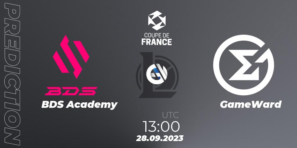 Pronóstico BDS Academy - GameWard. 28.09.2023 at 13:00, LoL, Coupe de France 2023