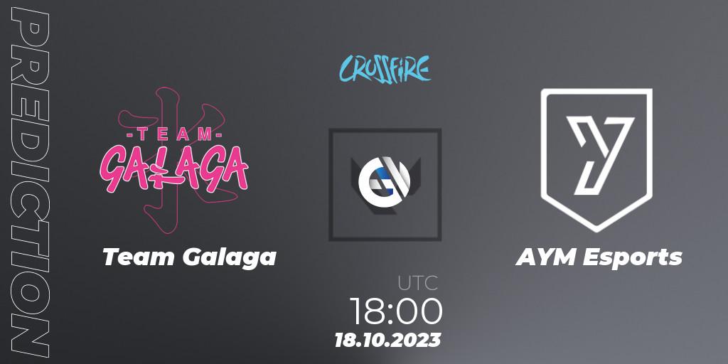 Pronóstico Team Galaga - AYM Esports. 18.10.2023 at 18:00, VALORANT, LVP - Crossfire Cup 2023: Contenders #2