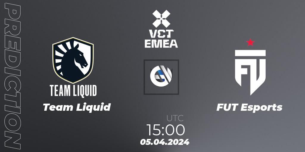 Pronóstico Team Liquid - FUT Esports. 05.04.24, VALORANT, VALORANT Champions Tour 2024: EMEA League - Stage 1 - Group Stage