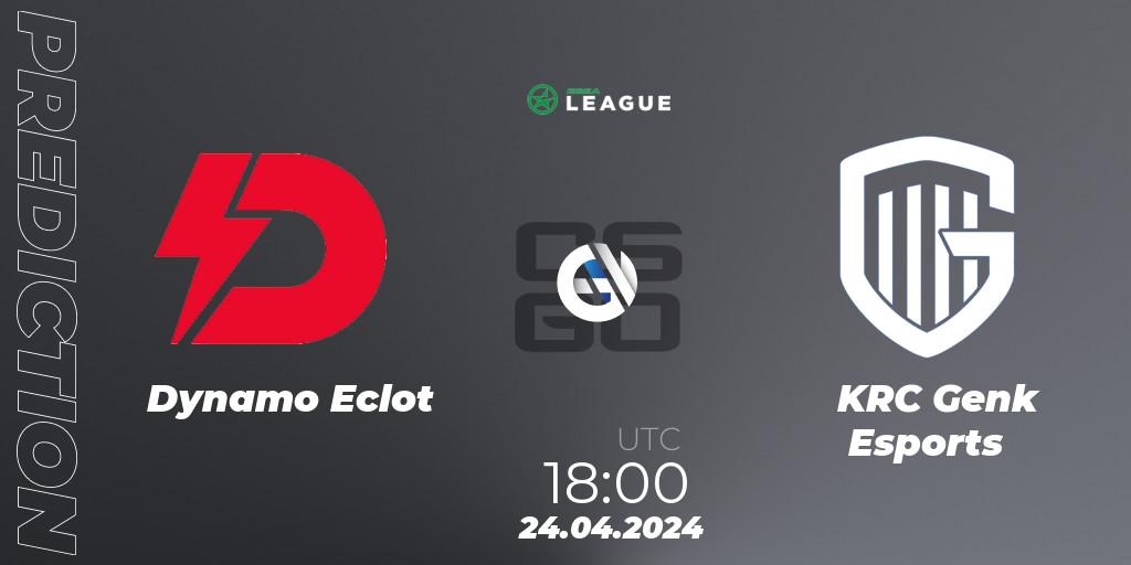 Pronóstico Dynamo Eclot - KRC Genk Esports. 24.04.24, CS2 (CS:GO), ESEA Season 49: Advanced Division - Europe