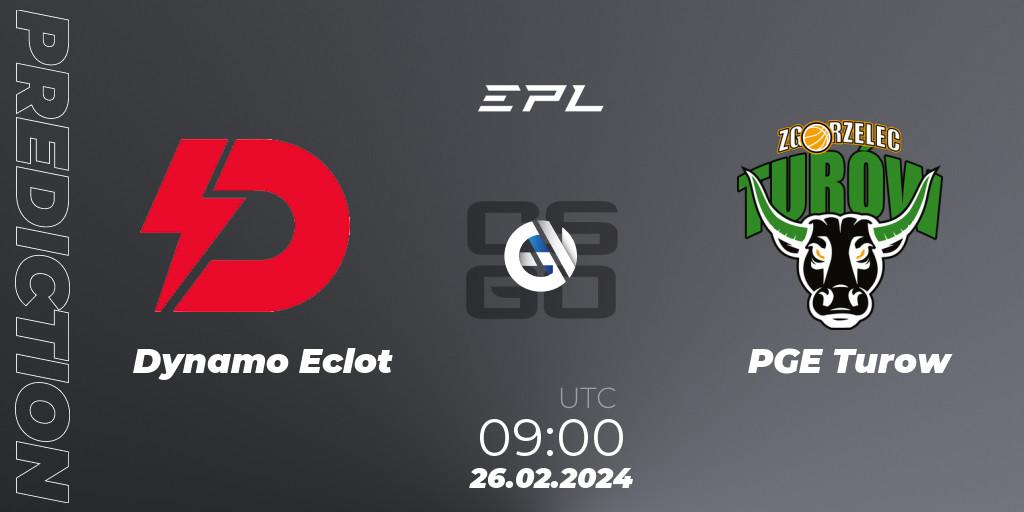 Pronóstico Dynamo Eclot - PGE Turow. 26.02.2024 at 09:00, Counter-Strike (CS2), European Pro League Season 15: Division 2