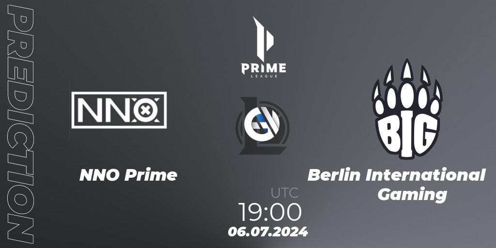 Pronóstico NNO Prime - Berlin International Gaming. 06.07.2024 at 19:00, LoL, Prime League Summer 2024