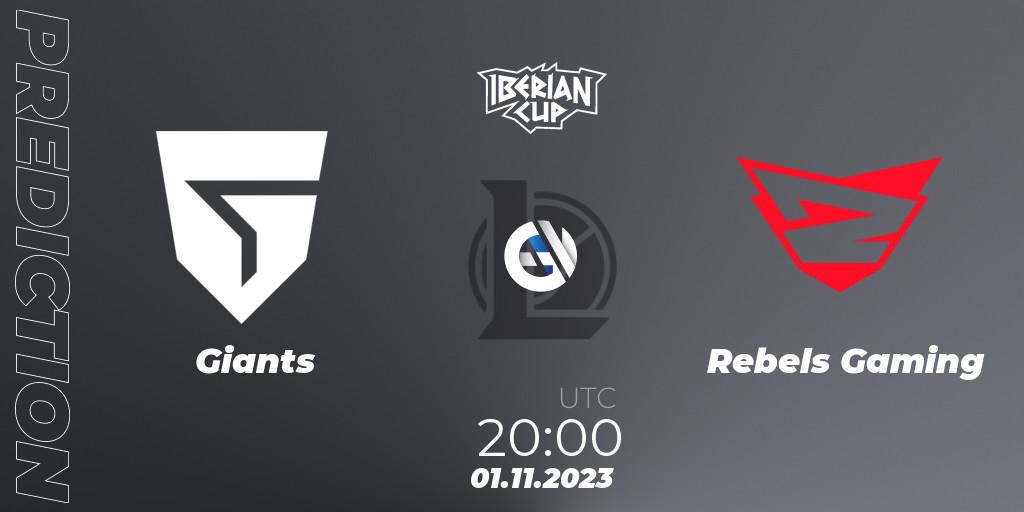 Pronóstico Giants - Rebels Gaming. 01.11.2023 at 19:00, LoL, Iberian Cup 2023