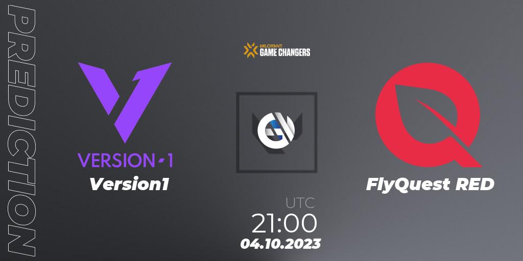 Pronóstico Version1 - FlyQuest RED. 04.10.2023 at 21:00, VALORANT, VCT 2023: Game Changers North America Series S3