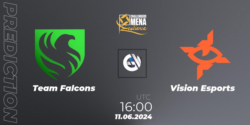 Pronóstico Team Falcons - Vision Esports. 11.06.2024 at 16:00, VALORANT, VALORANT Challengers 2024 MENA: Resilience Split 2 - GCC and Iraq