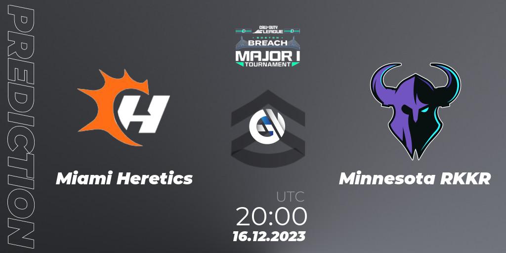 Pronóstico Miami Heretics - Minnesota RØKKR. 16.12.2023 at 20:00, Call of Duty, Call of Duty League 2024: Stage 1 Major Qualifiers
