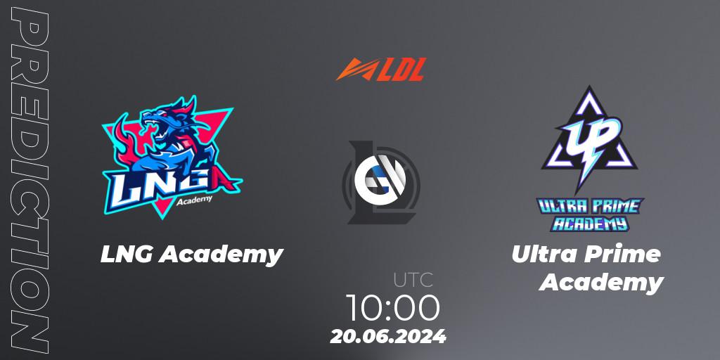 Pronóstico LNG Academy - Ultra Prime Academy. 20.06.2024 at 10:00, LoL, LDL 2024 - Stage 3