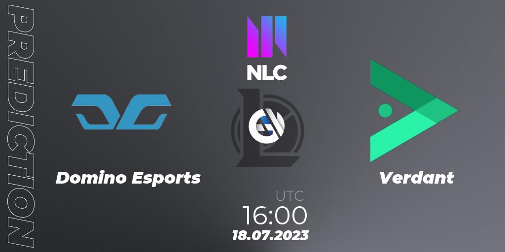 Pronóstico Domino Esports - Verdant. 18.07.2023 at 16:00, LoL, NLC Summer 2023 - Group Stage
