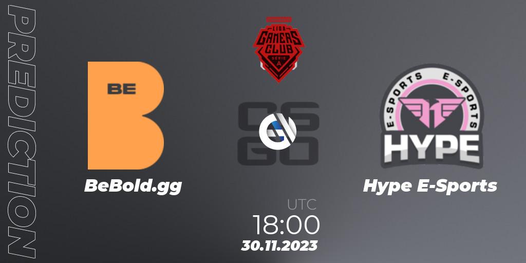 Pronóstico BeBold.gg - Hype E-Sports. 30.11.23, CS2 (CS:GO), Gamers Club Liga Série A: Esquenta