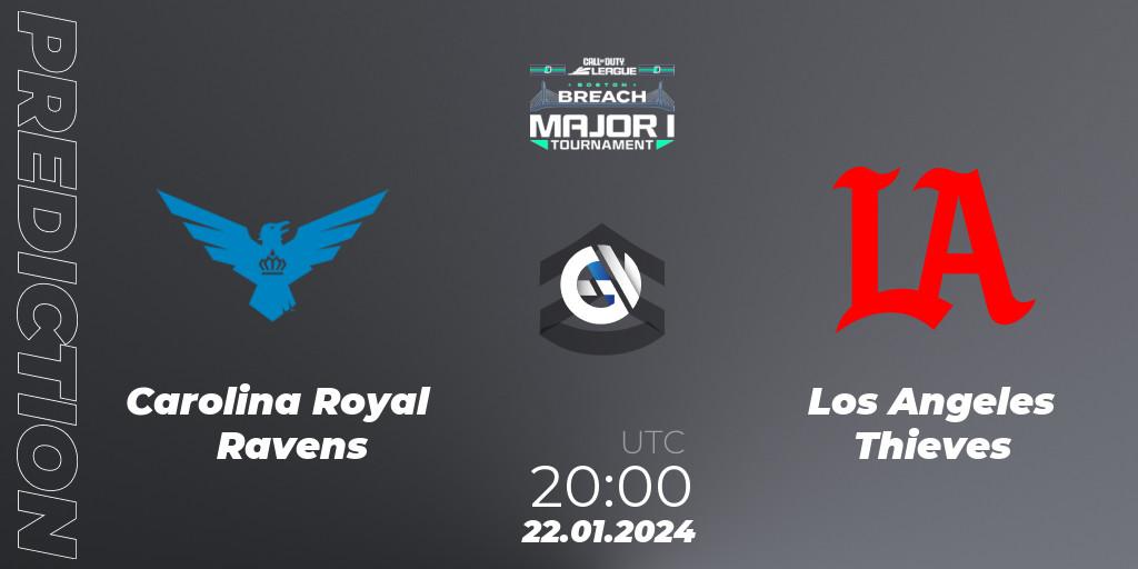 Pronóstico Carolina Royal Ravens - Los Angeles Thieves. 21.01.2024 at 20:00, Call of Duty, Call of Duty League 2024: Stage 1 Major Qualifiers