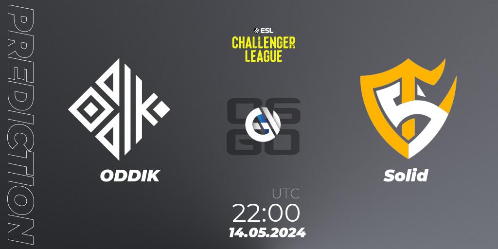 Pronóstico ODDIK - Solid. 15.05.2024 at 00:00, Counter-Strike (CS2), ESL Challenger League Season 47: South America