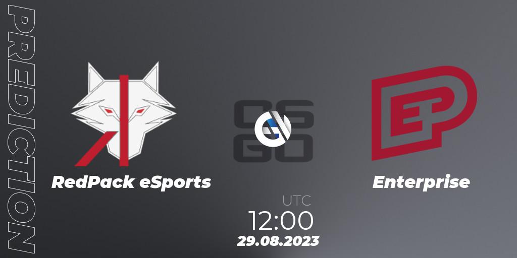 Pronóstico RedPack eSports - Enterprise. 29.08.23, CS2 (CS:GO), OFK BGD Esports Series #1: Balkan Closed Qualifier
