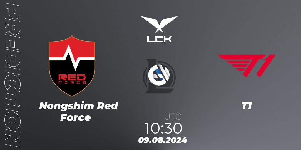 Pronóstico Nongshim Red Force - T1. 09.08.2024 at 10:30, LoL, LCK Summer 2024 Group Stage
