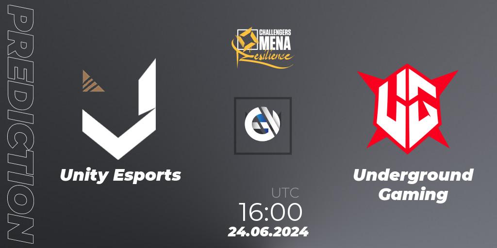 Pronóstico Unity Esports - Underground Gaming. 24.06.2024 at 16:00, VALORANT, VALORANT Challengers 2024 MENA: Resilience Split 2 - GCC and Iraq