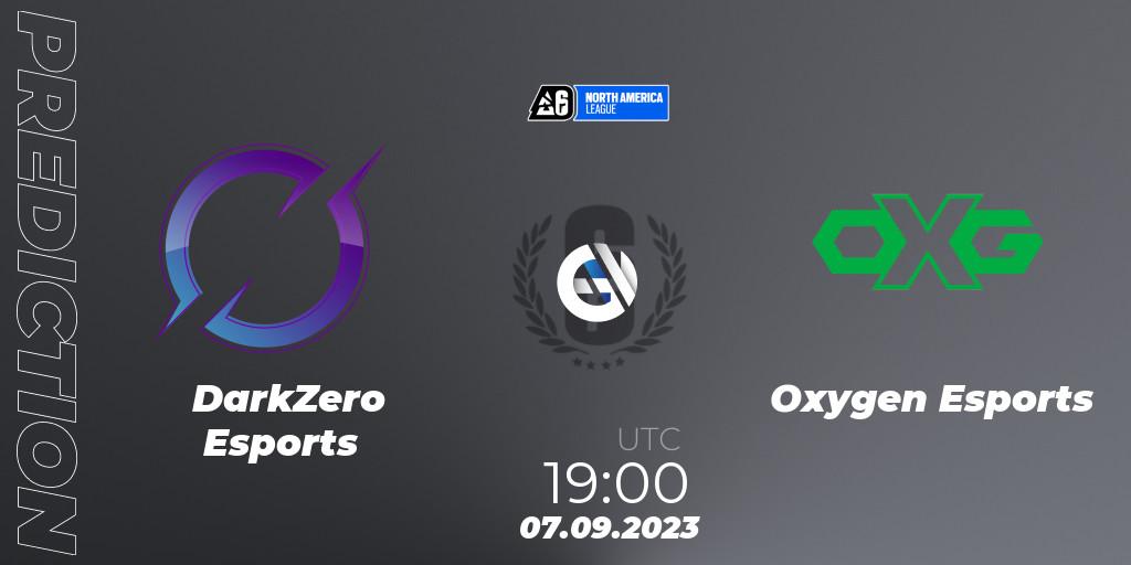 Pronóstico DarkZero Esports - Oxygen Esports. 07.09.2023 at 19:00, Rainbow Six, North America League 2023 - Stage 2