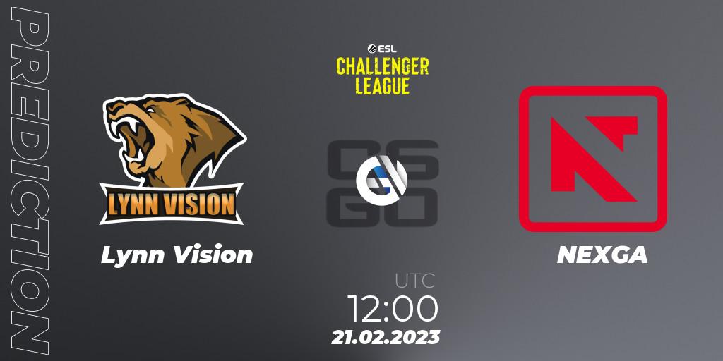 Pronóstico Lynn Vision - NEXGA. 21.02.2023 at 12:00, Counter-Strike (CS2), ESL Challenger League Season 44: Asia-Pacific