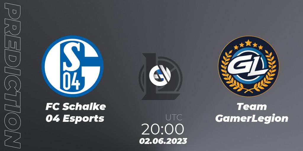 Pronóstico FC Schalke 04 Esports - Team GamerLegion. 02.06.23, LoL, Prime League Summer 2023 - Group Stage
