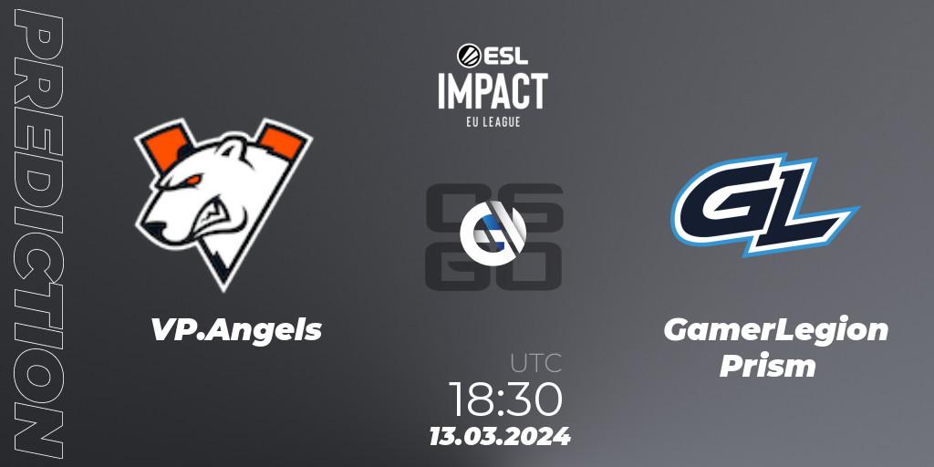 Pronóstico VP.Angels - GamerLegion Prism. 13.03.24, CS2 (CS:GO), ESL Impact League Season 5: Europe