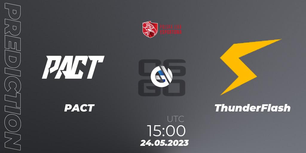 Pronóstico PACT - ThunderFlash. 24.05.23, CS2 (CS:GO), Polish Esports League 2023 Split 2