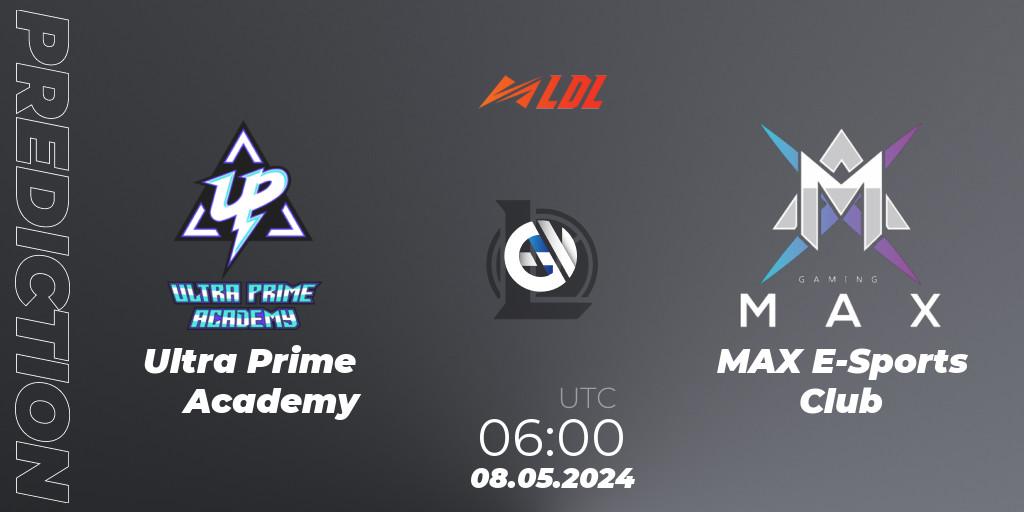 Pronóstico Ultra Prime Academy - MAX E-Sports Club. 08.05.24, LoL, LDL 2024 - Stage 2