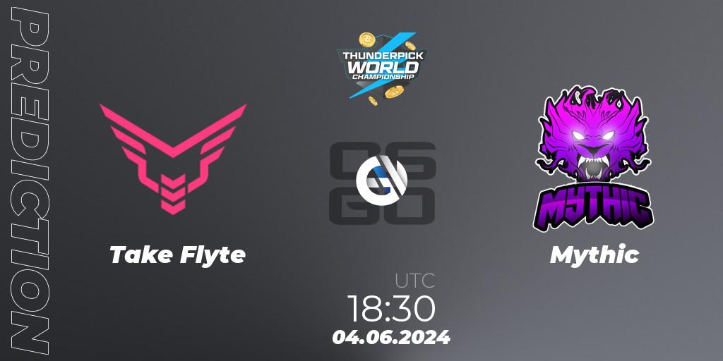 Pronóstico Take Flyte - Mythic. 04.06.2024 at 18:30, Counter-Strike (CS2), Thunderpick World Championship 2024: North American Series #2