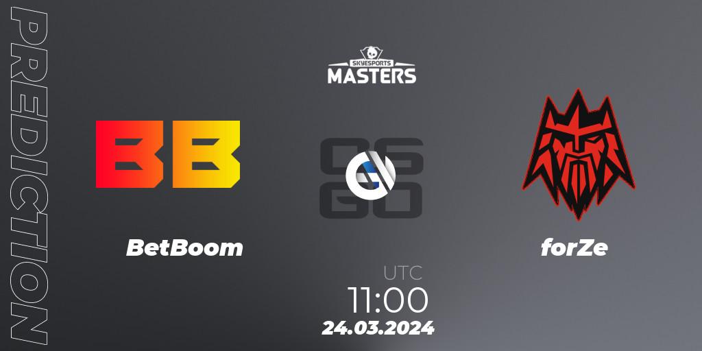Pronóstico BetBoom - forZe. 24.03.24, CS2 (CS:GO), Skyesports Masters 2024: European Qualifier