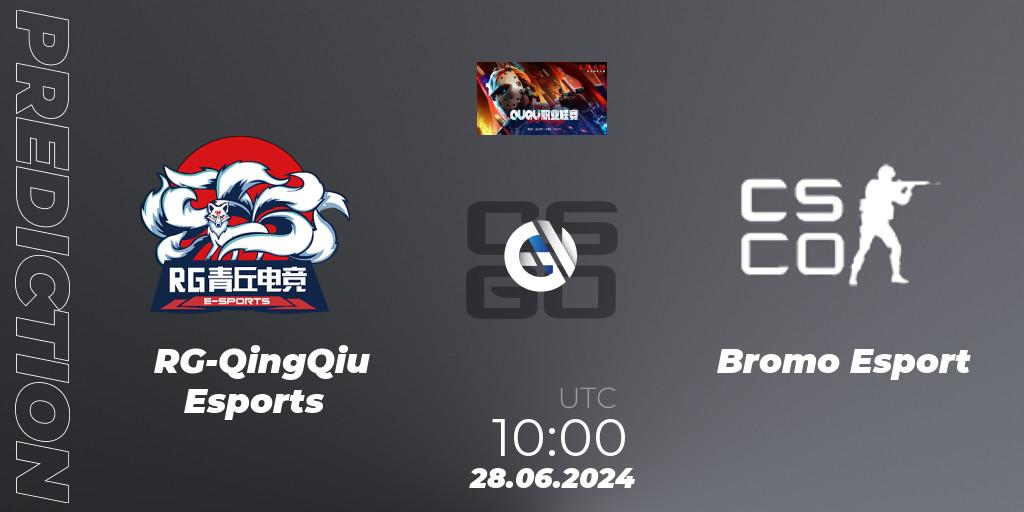 Pronóstico RG-QingQiu Esports - Bromo Esport. 28.06.2024 at 10:00, Counter-Strike (CS2), QU Pro League
