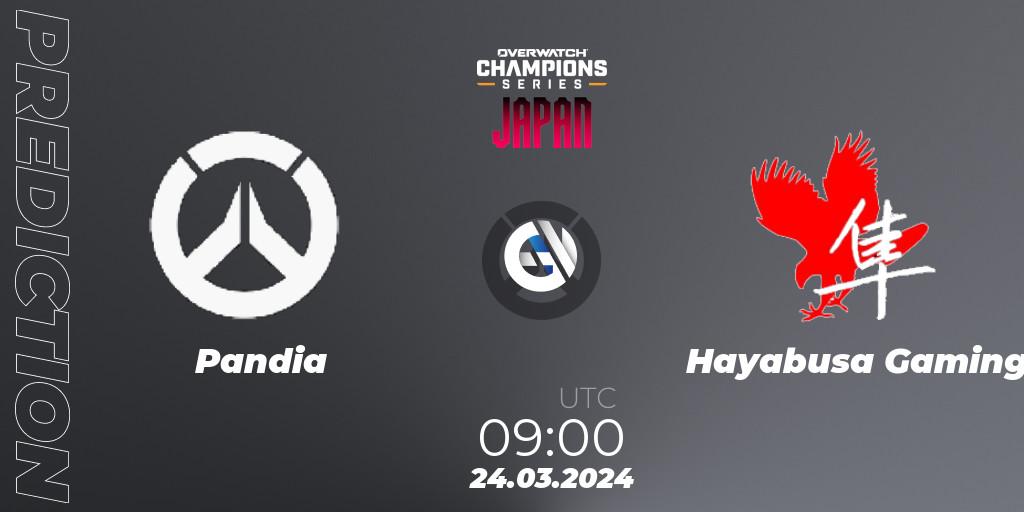 Pronóstico Pandia - Hayabusa Gaming. 24.03.2024 at 09:00, Overwatch, Overwatch Champions Series 2024 - Stage 1 Japan