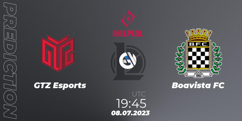 Pronóstico GTZ Esports - Boavista FC. 08.07.2023 at 19:15, LoL, LPLOL Split 2 2023 - Group Stage