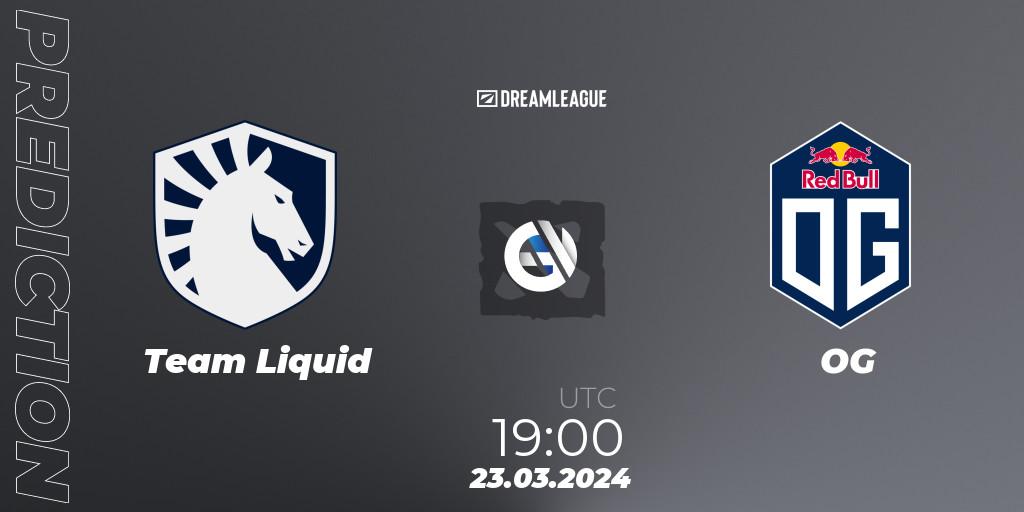 Pronóstico Team Liquid - OG. 23.03.24, Dota 2, DreamLeague Season 23: Western Europe Closed Qualifier
