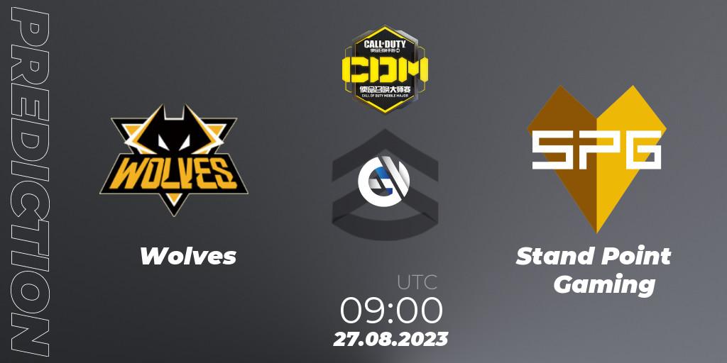 Pronóstico Wolves - Stand Point Gaming. 27.08.2023 at 09:00, Call of Duty, China Masters 2023 S6 - Stage 2