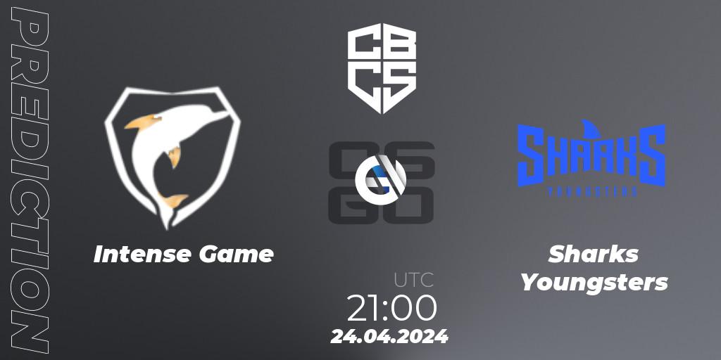 Pronóstico Intense Game - Sharks Youngsters. 24.04.2024 at 21:00, Counter-Strike (CS2), CBCS Season 4: Open Qualifier #1
