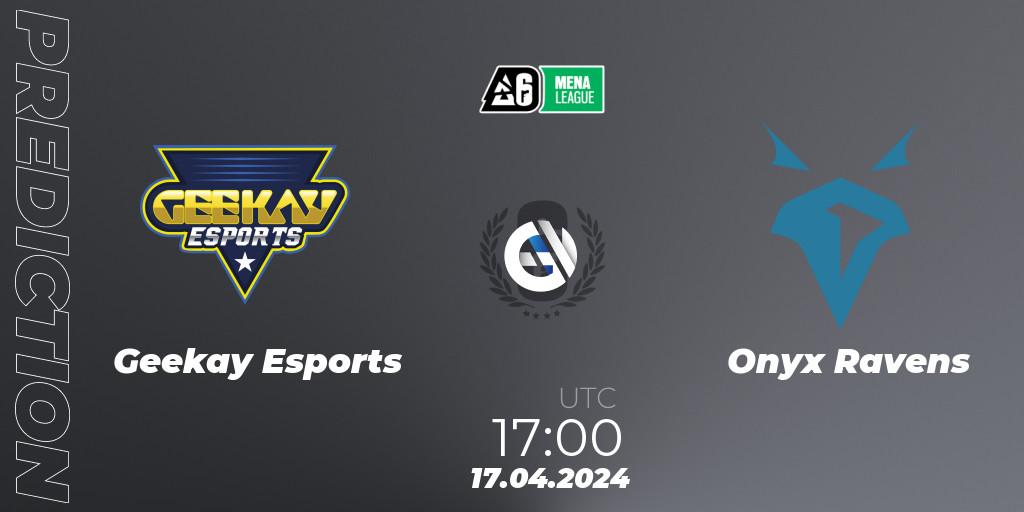 Pronóstico Geekay Esports - Onyx Ravens. 17.04.2024 at 17:00, Rainbow Six, MENA League 2024 - Stage 1
